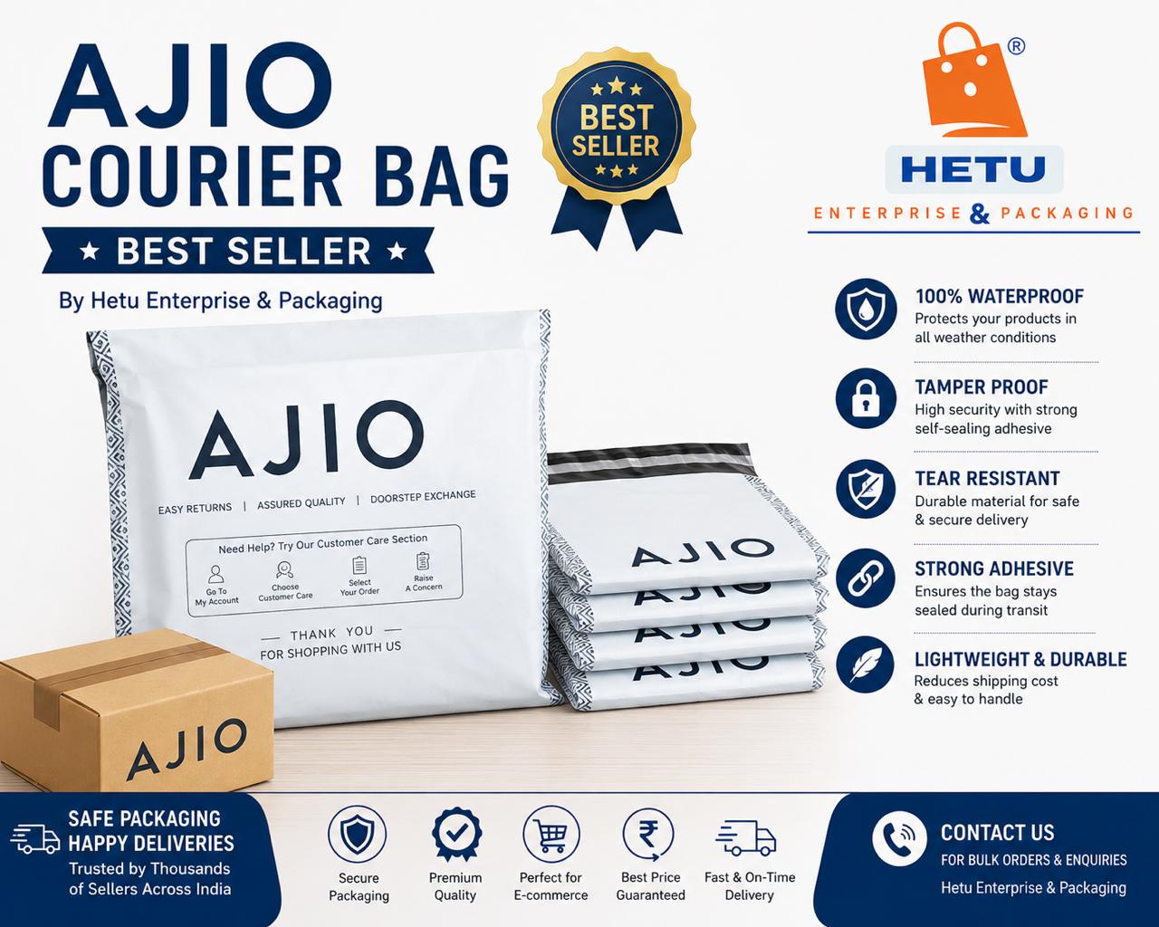 Ajio Printed Corier bags